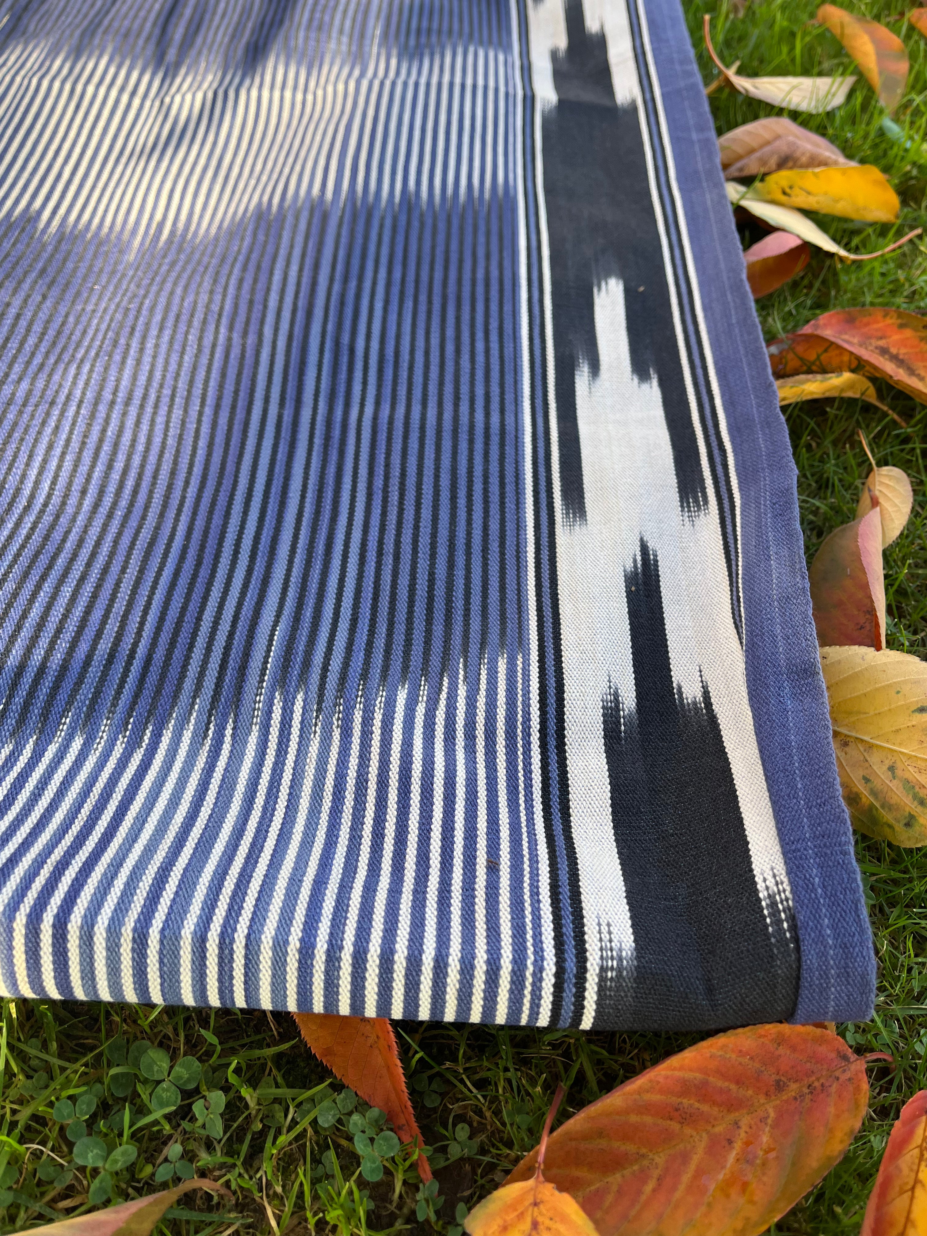 Indigo Fabric, Japanese Fabric, Shibori Fabric, Ikat Fabric cotton.