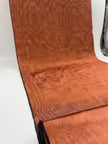 Copper Colour Silk Fabric, Moire Silk Fabric, Silk By The Yard. Watermark Pattern.