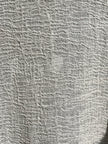 Stretchy Crinkle Cotton Fabric, Textured Surface, Black & Natural White & Butter Yellow