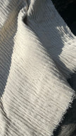 Thick Double-Face Ribbed Organic Cotton Fabric – Undyed Natural.