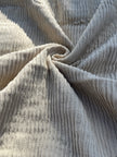 Thick Double-Face Ribbed Organic Cotton Fabric – Undyed Natural.