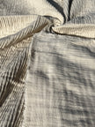 Thick Double-Face Ribbed Organic Cotton Fabric – Undyed Natural.
