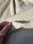 Thick Double-Face Ribbed Organic Cotton Fabric – Undyed Natural.