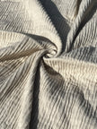Thick Double-Face Ribbed Organic Cotton Fabric – Undyed Natural.