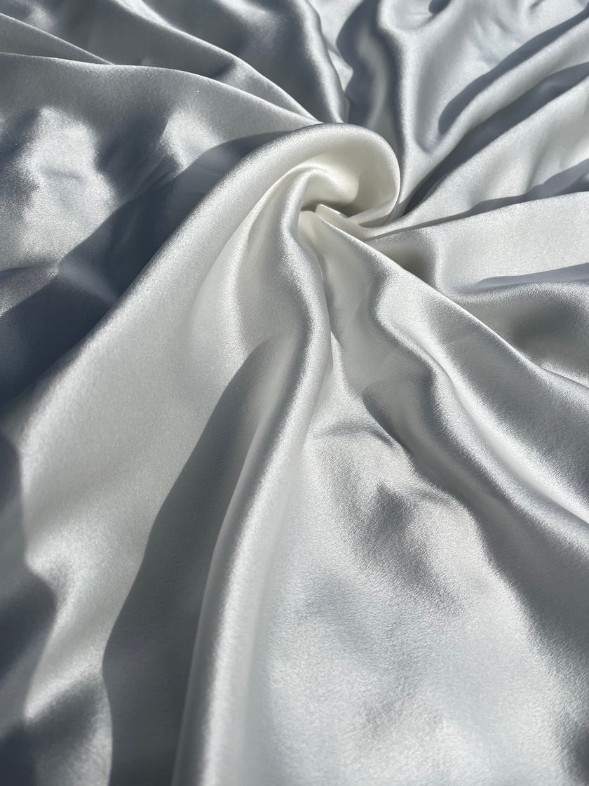 Bridal White Satin Pure Silk, Silk By The Yard.