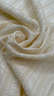 Striped and Textured Silk Linen Fabrics Crinkle