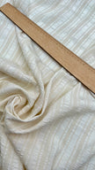 Striped and Textured Silk Linen Fabrics Crinkle