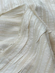 Striped and Textured Silk Linen Fabrics Crinkle