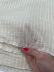 Striped Semi-Sheer Silk Cotton Fabrics.