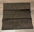 Chocolate Brown Silk Moire Home Textile Interior Fabrics, Watermark Patterns.