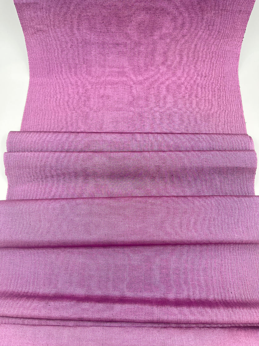 Pink Silk Fabric, Moire Silk Fabric, Silk By The Yard. Watermark Pattern.