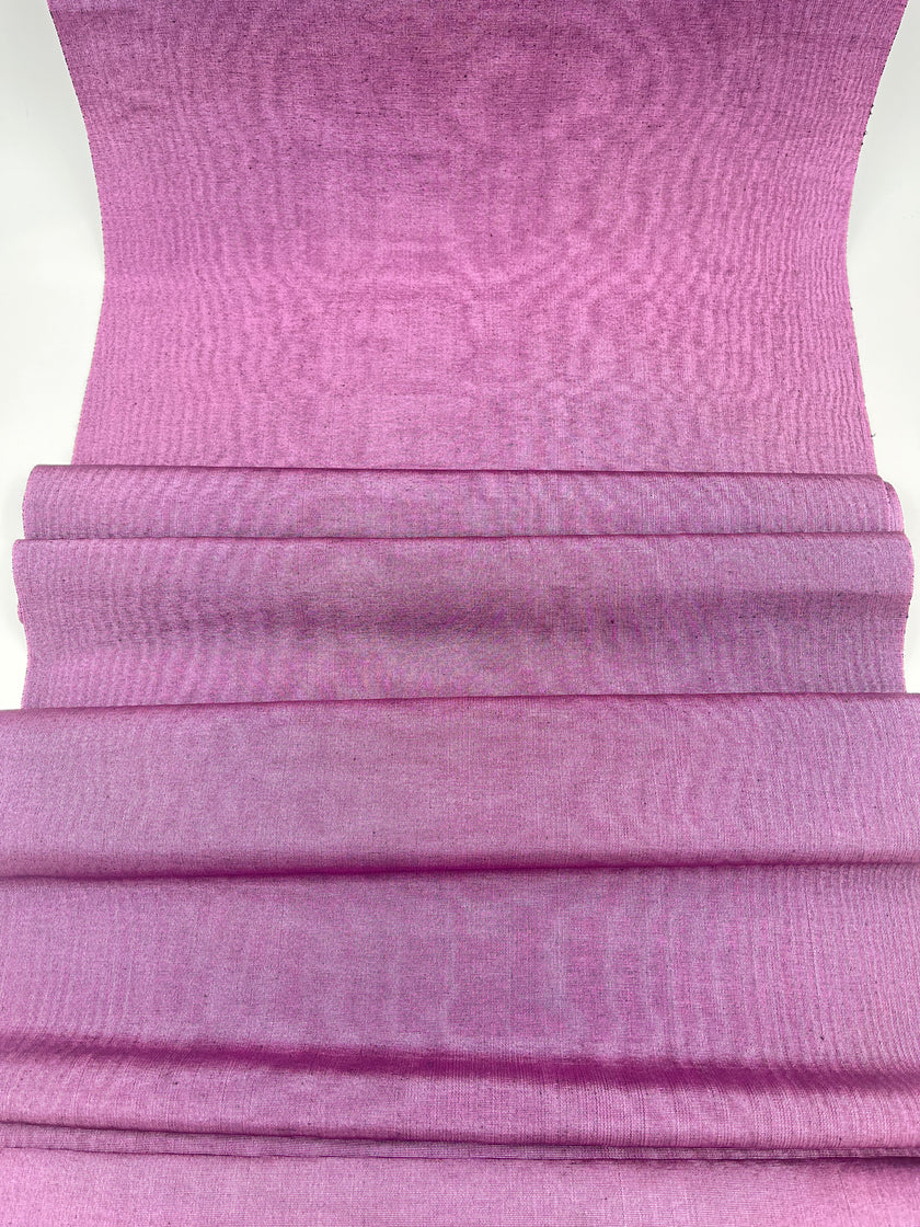 Pink Silk Fabric, Moire Silk Fabric, Silk By The Yard. Watermark Pattern.