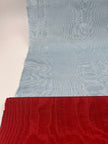 Light Blue Silk Fabric, Moire Silk Fabric, Silk By The Yard. Watermark Pattern.