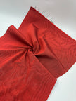 Red Silk Fabric, Moire Silk Fabric, Silk By The Yard. Watermark Pattern.