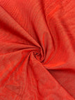 Red Silk Fabric, Moire Silk Fabric, Silk By The Yard. Watermark Pattern.