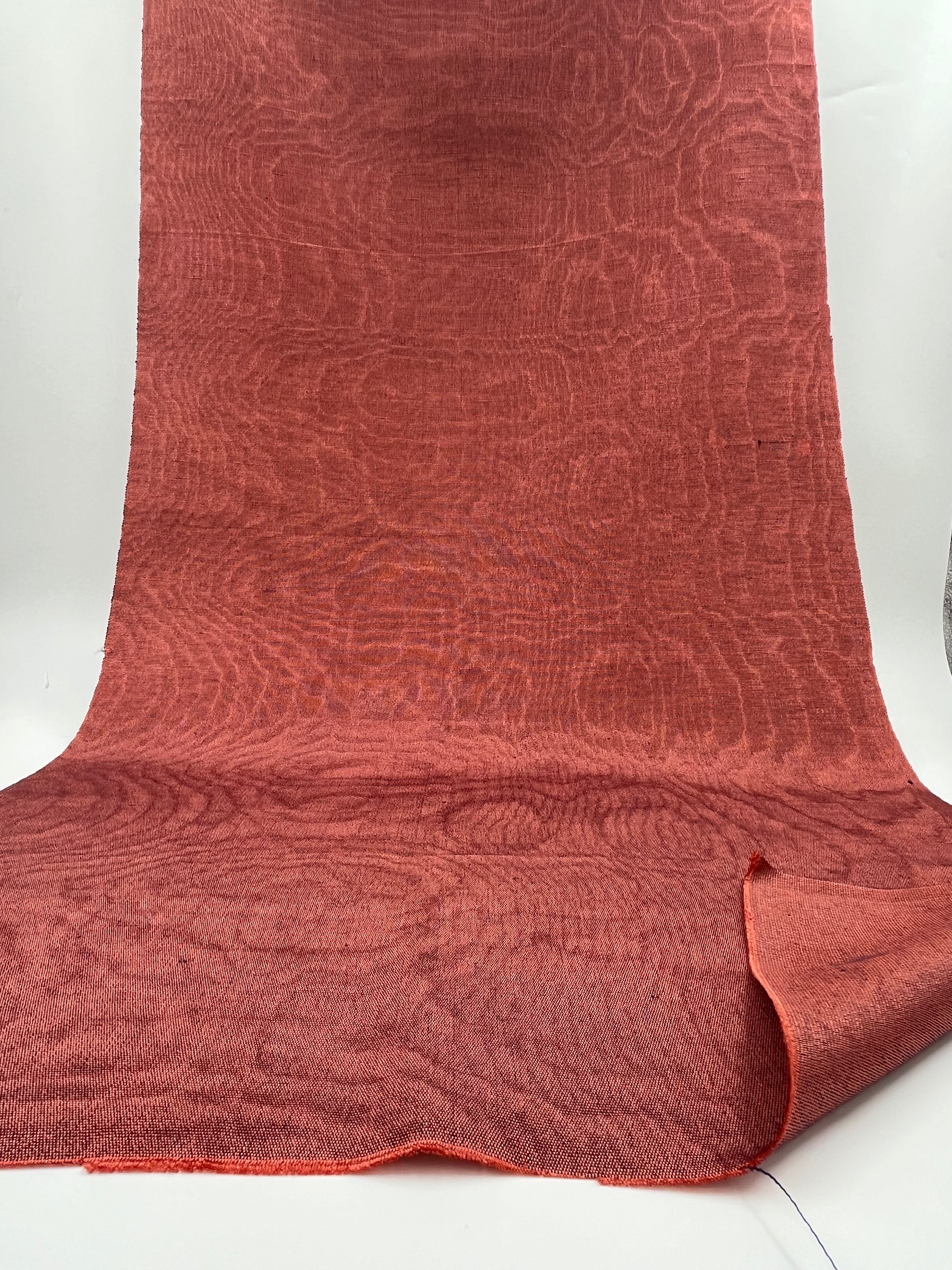Silk Fabric, Moire Silk Fabric, Silk By The Yard. Watermark Pattern.