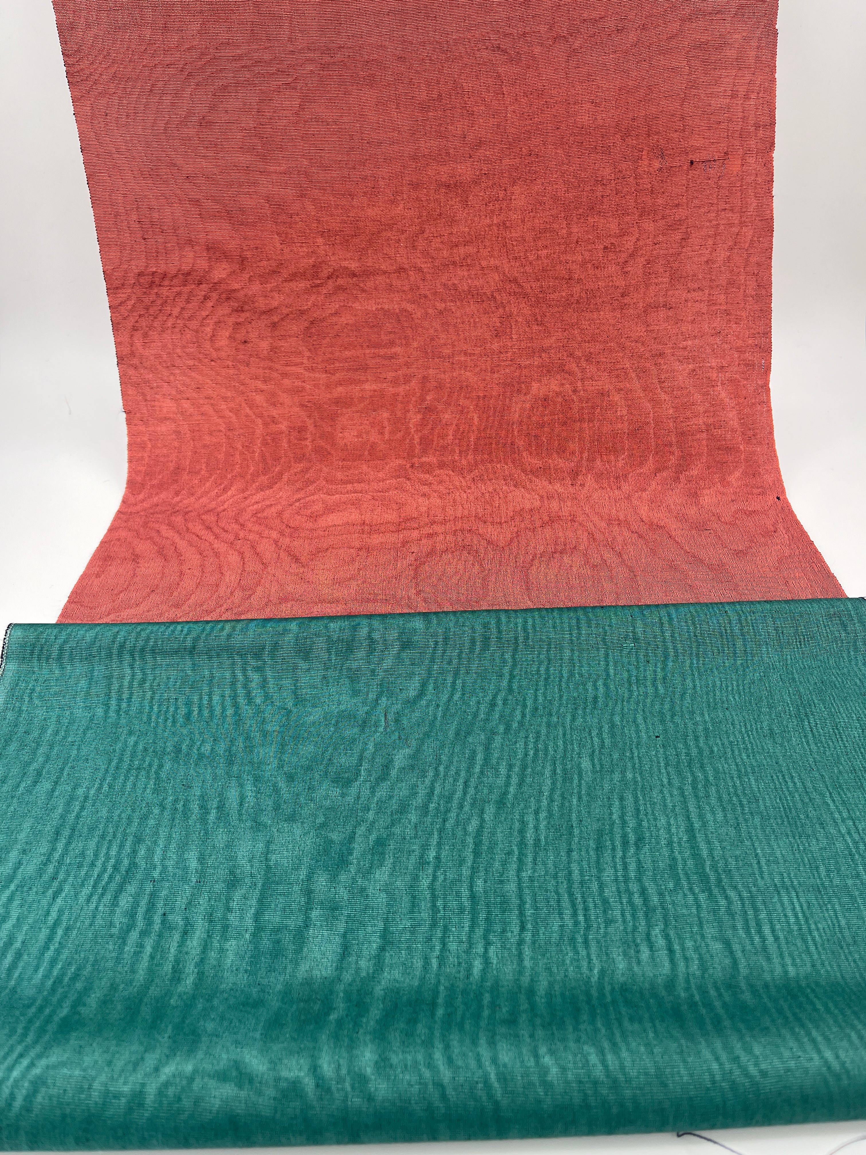 Silk Fabric, Moire Silk Fabric, Silk By The Yard. Watermark Pattern.