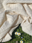Tissu mousseline par cour - Tissu mousseline biologique - Mousseline de coton pour bébé - Tissu gaze 2 couches par mètre, 150 CM DE LARGEUR. Couverture pour nouveau-né, options multicolores disponibles.