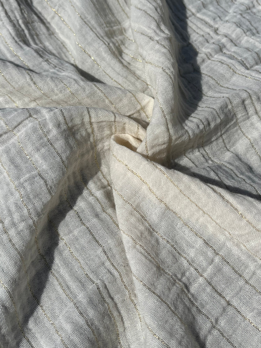 Tissu mousseline par cour - Tissu mousseline biologique - Mousseline de coton pour bébé - Tissu gaze 2 couches par mètre, 150 CM DE LARGEUR. Couverture pour nouveau-né, options multicolores disponibles.