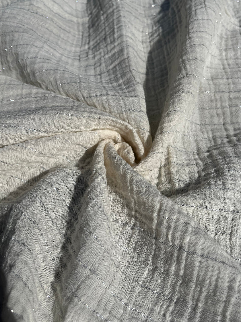 Tissu mousseline par cour - Tissu mousseline biologique - Mousseline de coton pour bébé - Tissu gaze 2 couches par mètre, 150 CM DE LARGEUR. Couverture pour nouveau-né, options multicolores disponibles.