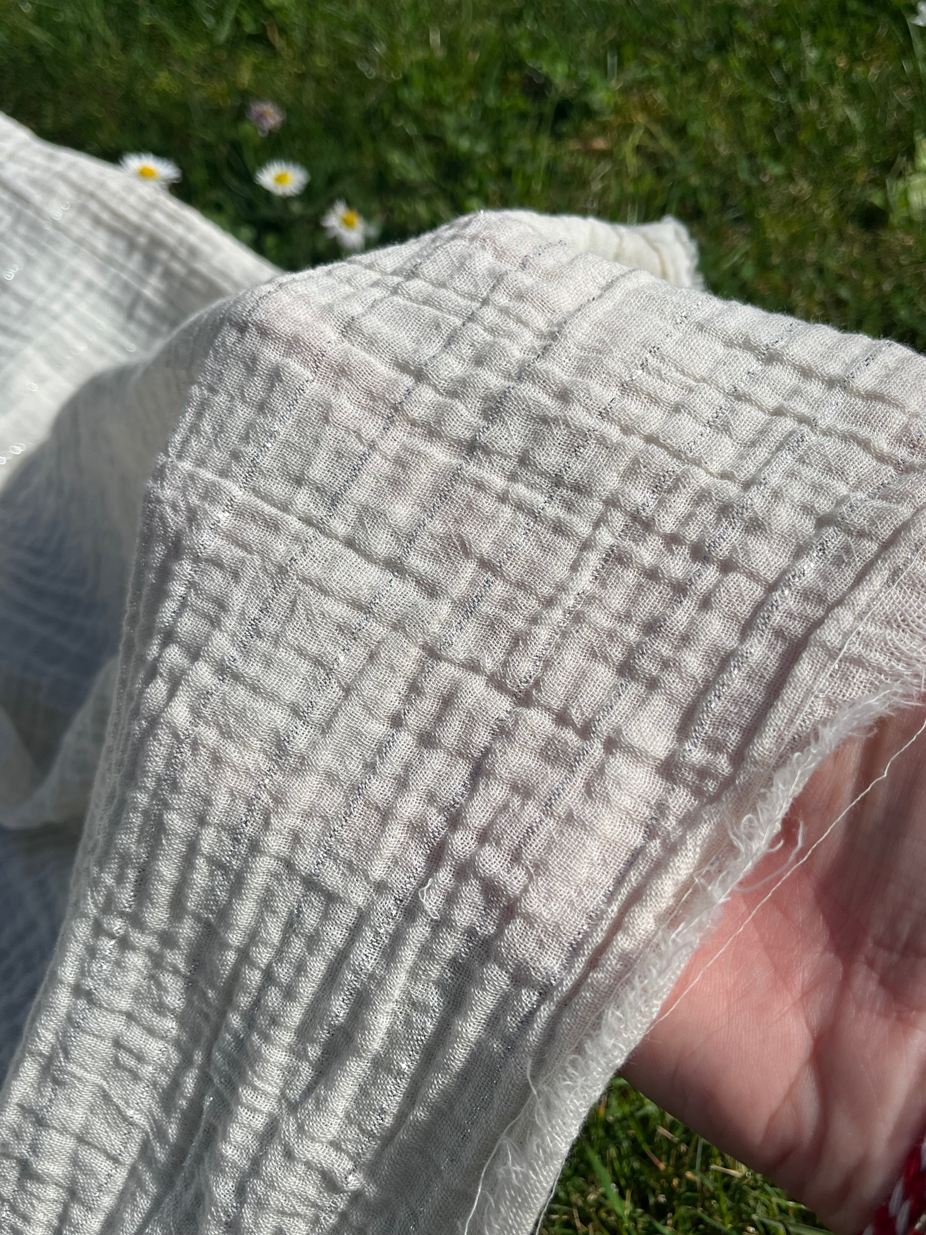 Tissu mousseline par cour - Tissu mousseline biologique - Mousseline de coton pour bébé - Tissu gaze 2 couches par mètre, 150 CM DE LARGEUR. Couverture pour nouveau-né, options multicolores disponibles.