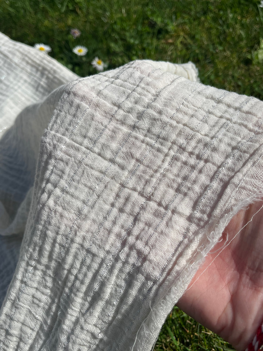 Tissu mousseline par cour - Tissu mousseline biologique - Mousseline de coton pour bébé - Tissu gaze 2 couches par mètre, 150 CM DE LARGEUR. Couverture pour nouveau-né, options multicolores disponibles.