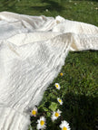 Muslin Fabric By The Yard - Polka Dot Pattern- New Born Blanket Fabric