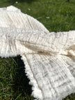 Muslin Fabric By The Yard - Polka Dot Pattern- New Born Blanket Fabric