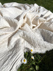 Muslin Fabric By The Yard - Polka Dot Pattern- New Born Blanket Fabric