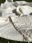 Muslin Fabric By The Yard - Polka Dot Pattern- New Born Blanket Fabric
