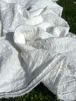 Muslin Fabric By The Yard - Polka Dot Pattern- New Born Blanket Fabric