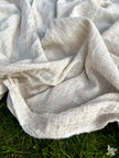 Neutral Hemp Organic Cotton Muslin Fabric.