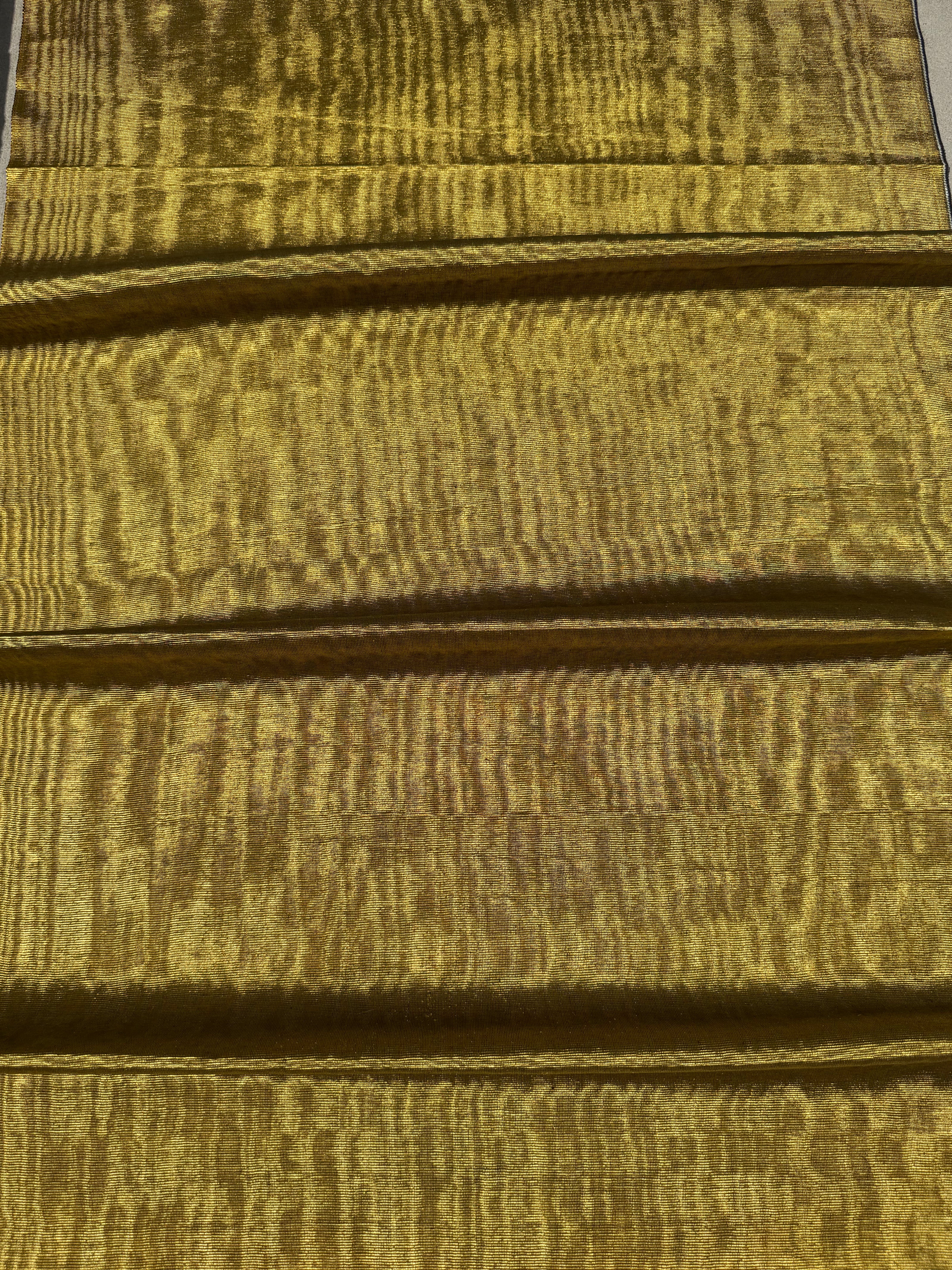 Light Gold Silk Moiré Fabric 50/50 Silk Cotton Ottoman Luxury Textile for Apparel, Accessories & Interior