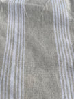 Yumuşak Akışkan Geniş Çizgili Orta Ağırlıkta Yumuşatılmış Keten Pamuklu Kumaş Metre Başına 200g/m2 - Döşemelik Çizgili Fransız Stili veya Kimono veya Pantolon İçin Dikiş Projeleri İçin - Doğal Döşemelik Kumaşlar 235 CM Genişlik.