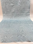 Ice Blue Silk Fabric, Moire Silk Fabric, Silk By The Yard. Watermark Pattern.