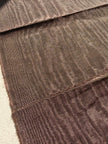 Light Brown Moire Kutnu Silk Fabric – Handwoven Ottoman Watermark Textile | Luxury Upholstery & Interior Design Fabric
