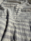 Premium Handwoven Crinkle Stripe Cotton Fabric | Resort Wear Textile
