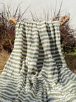 Premium Handwoven Crinkle Stripe Cotton Fabric | Resort Wear Textile