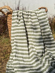 Premium Handwoven Crinkle Stripe Cotton Fabric | Resort Wear Textile