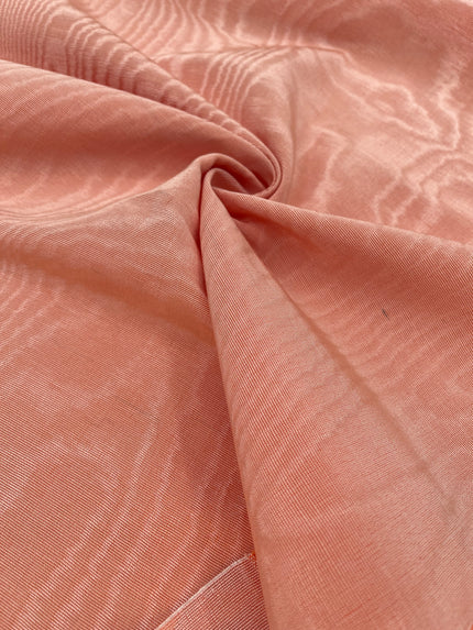 Salmon Colour Home Textile Interior Fabrics, Watermark Pattern.
