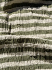 Premium Handwoven Crinkle Stripe Cotton Fabric | Resort Wear Textile