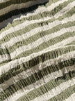 Premium Handwoven Crinkle Stripe Cotton Fabric | Resort Wear Textile