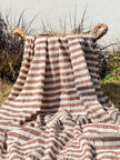 Premium Handwoven Crinkle Stripe Cotton Fabric | Resort Wear Textile