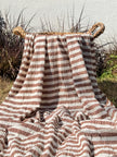 Premium Handwoven Crinkle Stripe Cotton Fabric | Resort Wear Textile