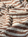 Premium Handwoven Crinkle Stripe Cotton Fabric | Resort Wear Textile