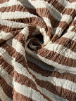 Premium Handwoven Crinkle Stripe Cotton Fabric | Resort Wear Textile