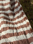 Premium Handwoven Crinkle Stripe Cotton Fabric | Resort Wear Textile