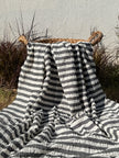 Premium Handwoven Crinkle Stripe Cotton Fabric | Resort Wear Textile