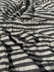 Premium Handwoven Crinkle Stripe Cotton Fabric | Resort Wear Textile