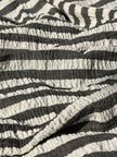 Premium Handwoven Crinkle Stripe Cotton Fabric | Resort Wear Textile
